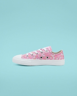 Converse Ditsy Floral Chuck Taylor All Star Lány Rövidszárú Rózsaszín/Fehér/Arany | UAEZOQV-HU